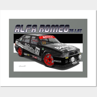 Alfa Romeo 75 Posters and Art